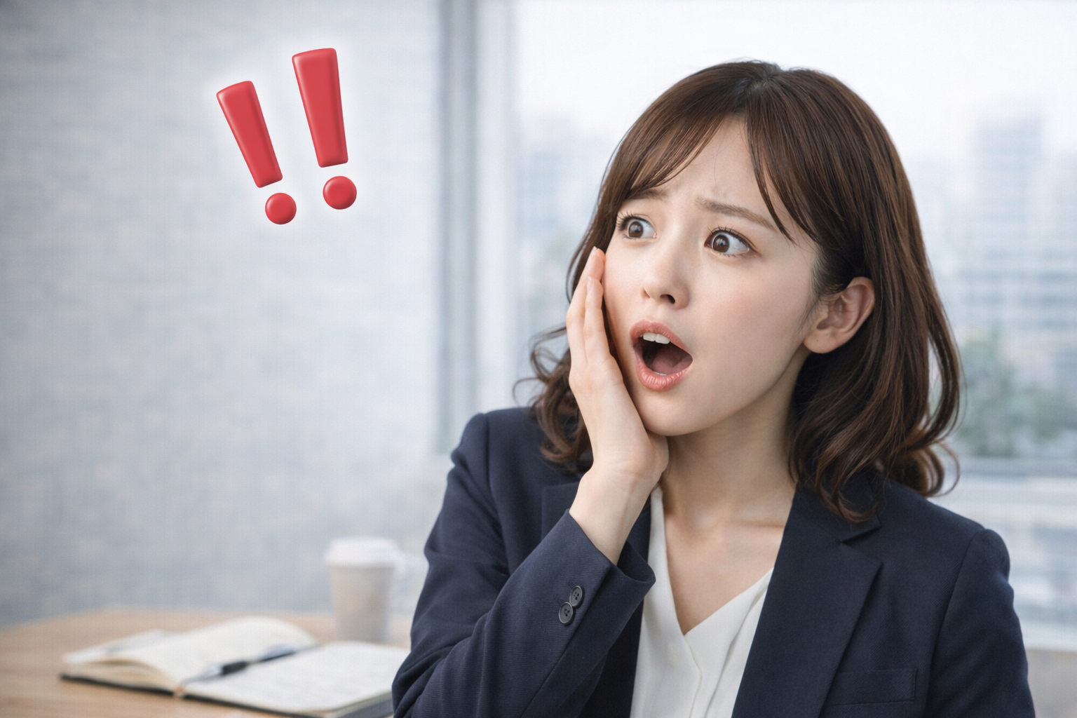 面接前に内容を整理しながら準備しているイメージ