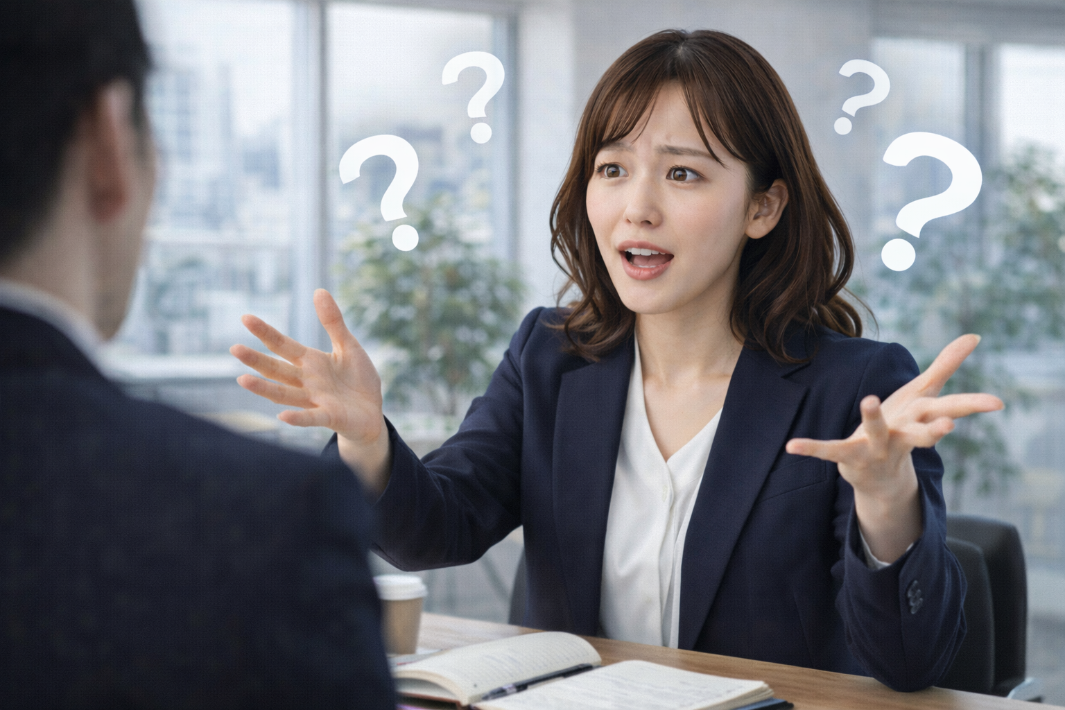 企業理解をしながら自分との接点を考えているイメージ
