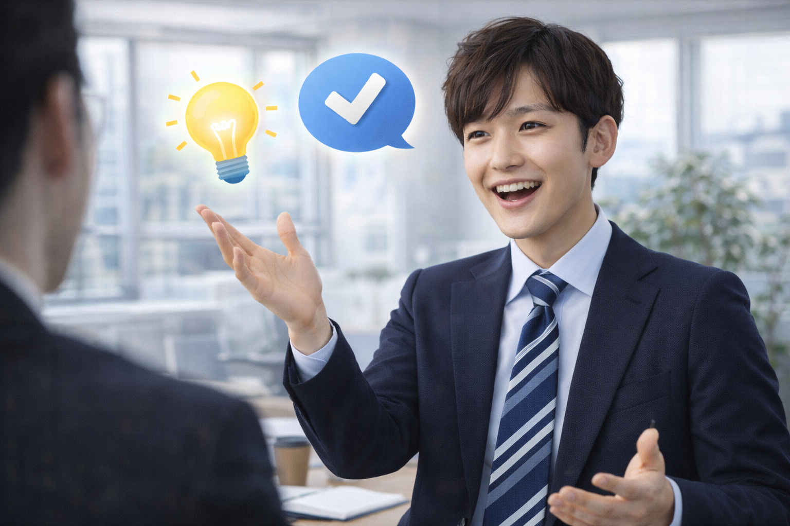 就活で素直さの伝え方を考えている就活生のイメージ 
