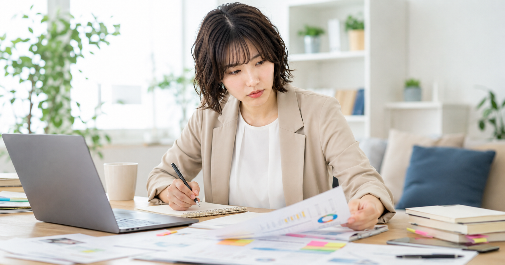 インターン経験を具体的に振り返っている就活生のイメージ