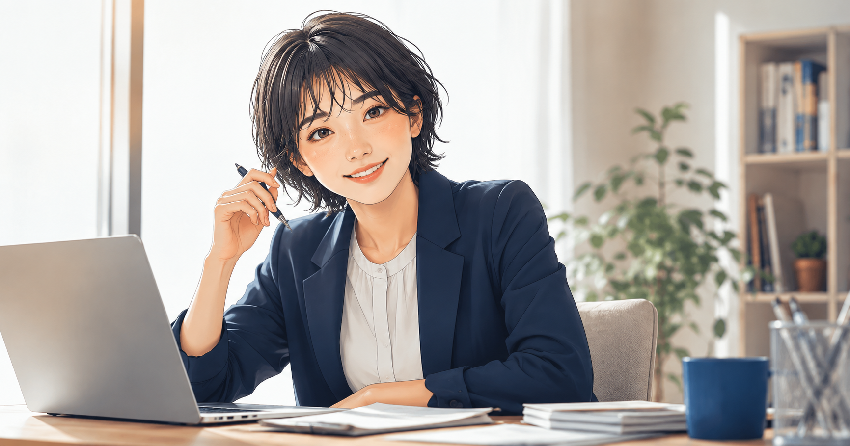 挫折経験ESのテンプレートを理解して前向きな表情になっている就活生のイメージ