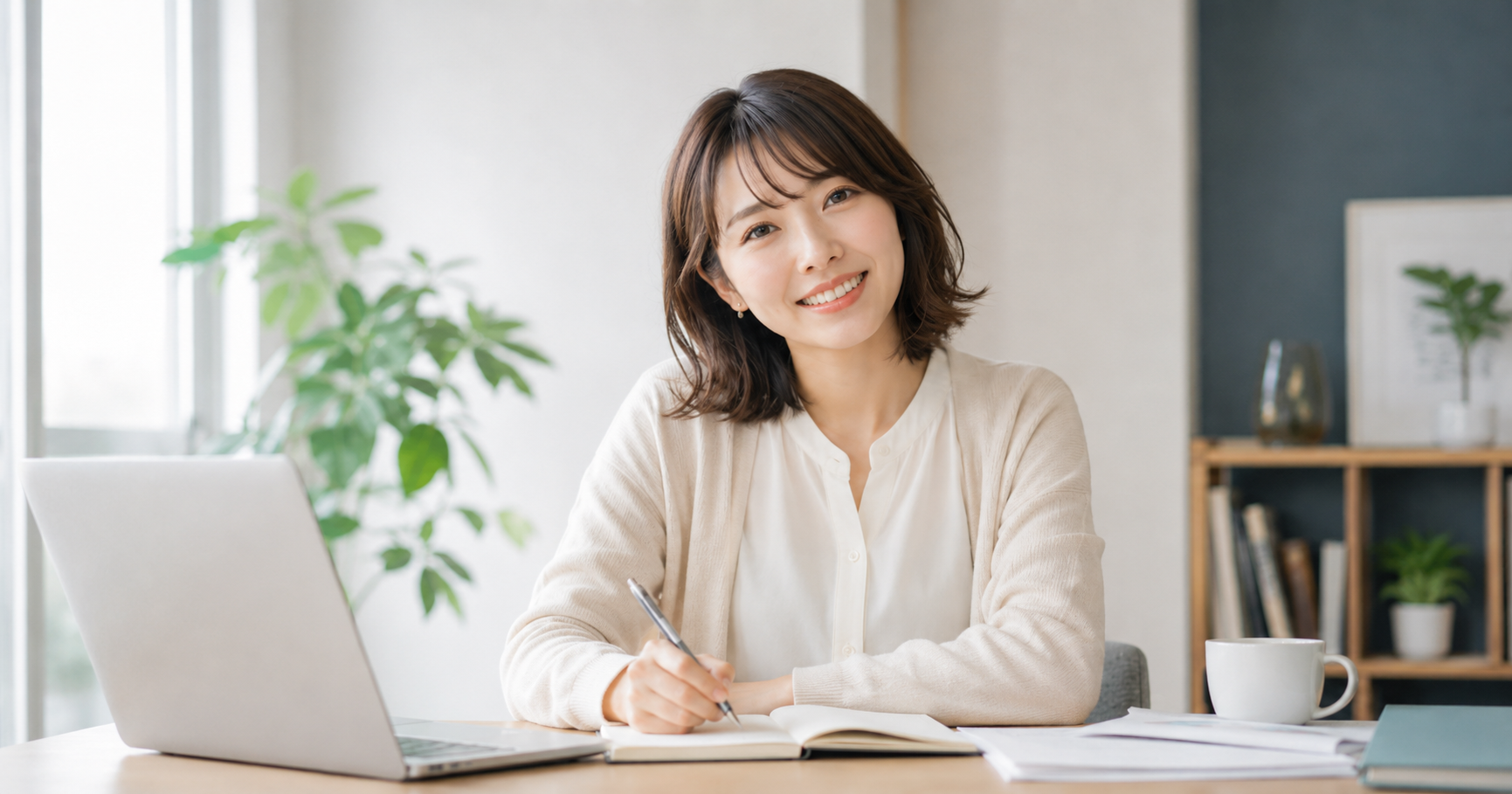 30秒自己紹介の改善ポイントを理解して前向きな表情になっている就活生のイメージ